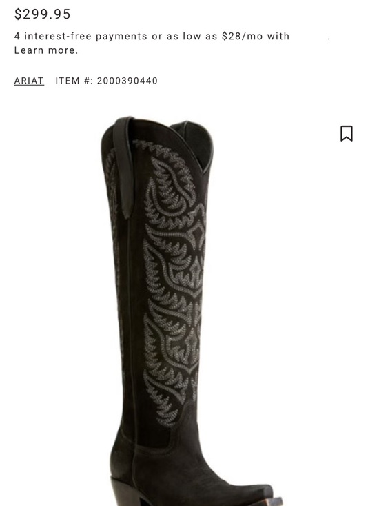 Ariat Shoes - Ariat Black Suede cowboy boots
